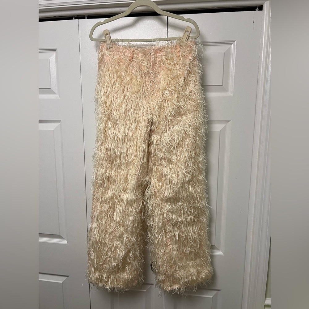 SHEIN shaggy pants, never worn received one belt loop loose.